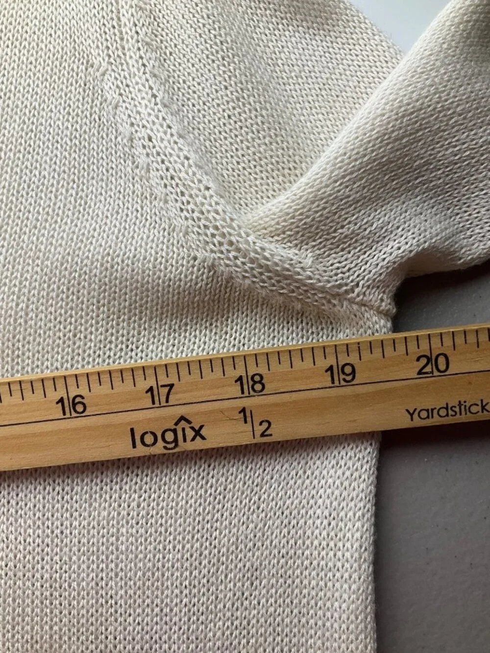 Wooden Ships Paola Buendia S/M Lightweight VNeck Sweater Beige Cotton Bl Coastal - Picture 6 of 11